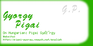 gyorgy pigai business card